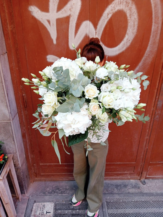 Bouquet total white - I fiori di Paesaggi