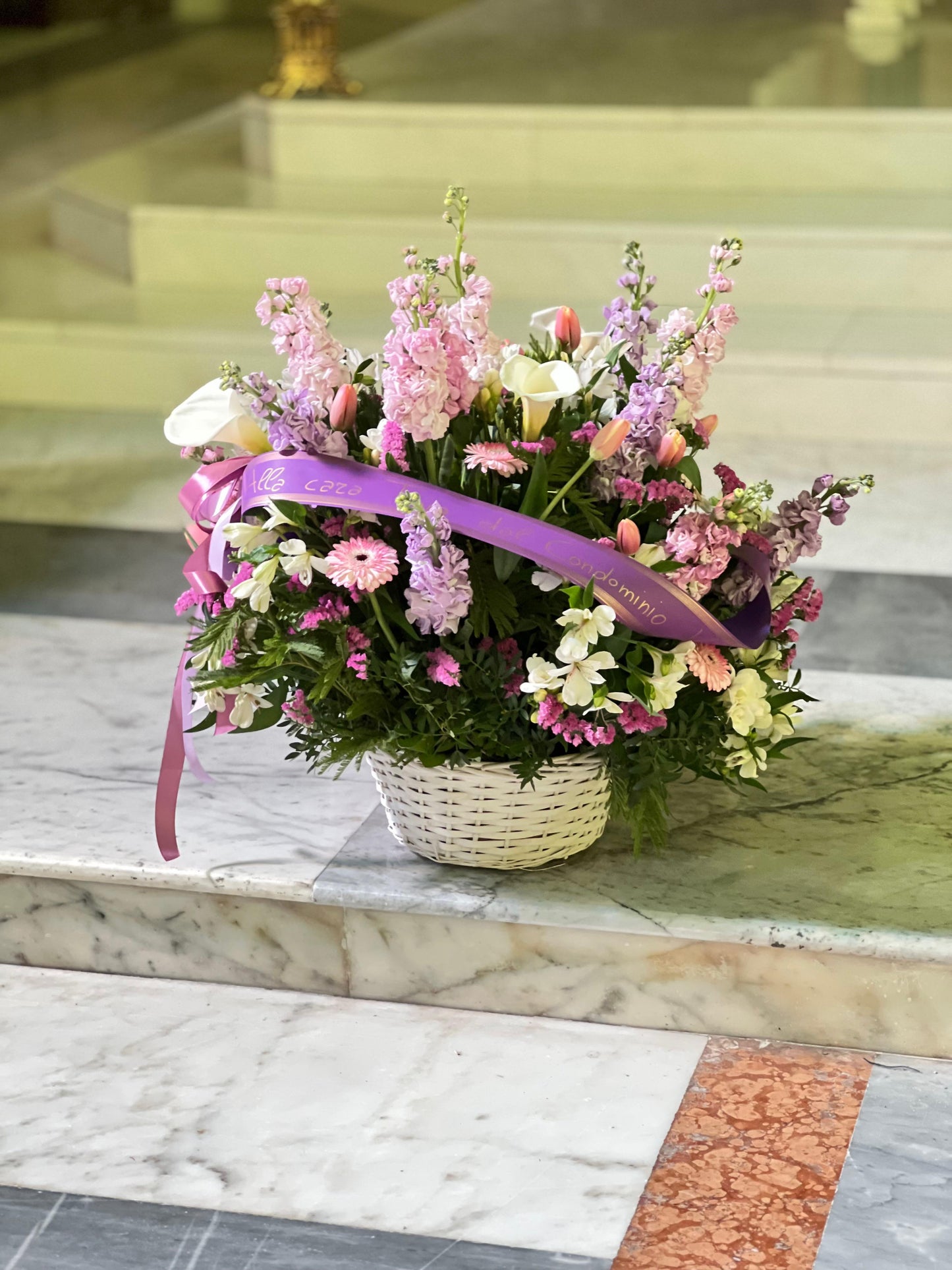 🕊️ Cesto in vimini "Memoria" - I fiori di Paesaggi
