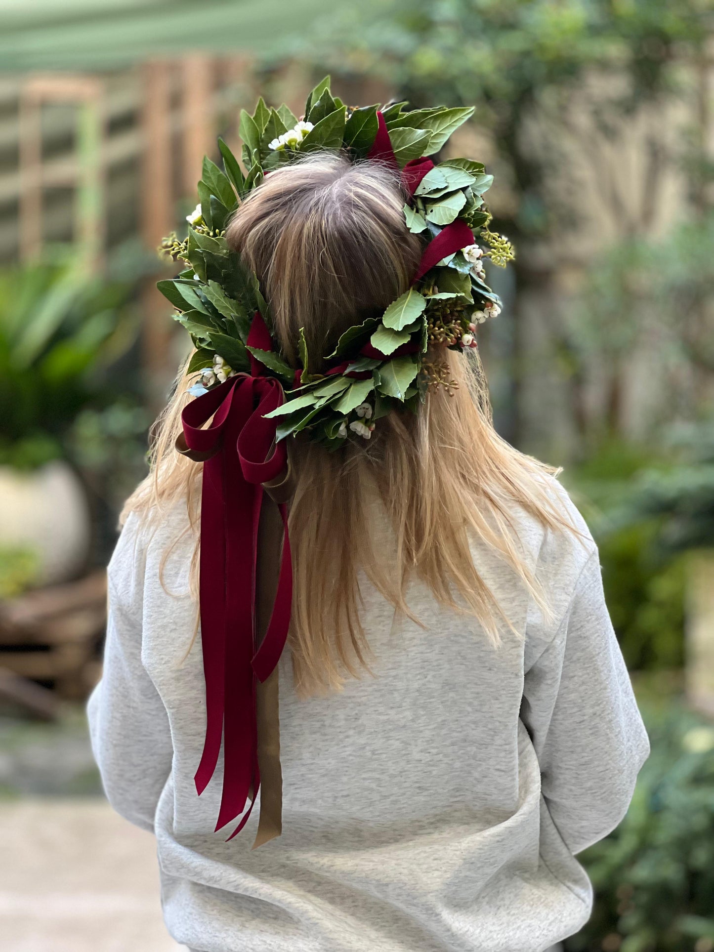 🎓 Corona d'alloro "Eccellenza" (Fatta a mano) - I fiori di Paesaggi